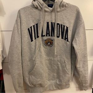 Villanova grey unisex hoodie sweatshirt - medium (runs small)